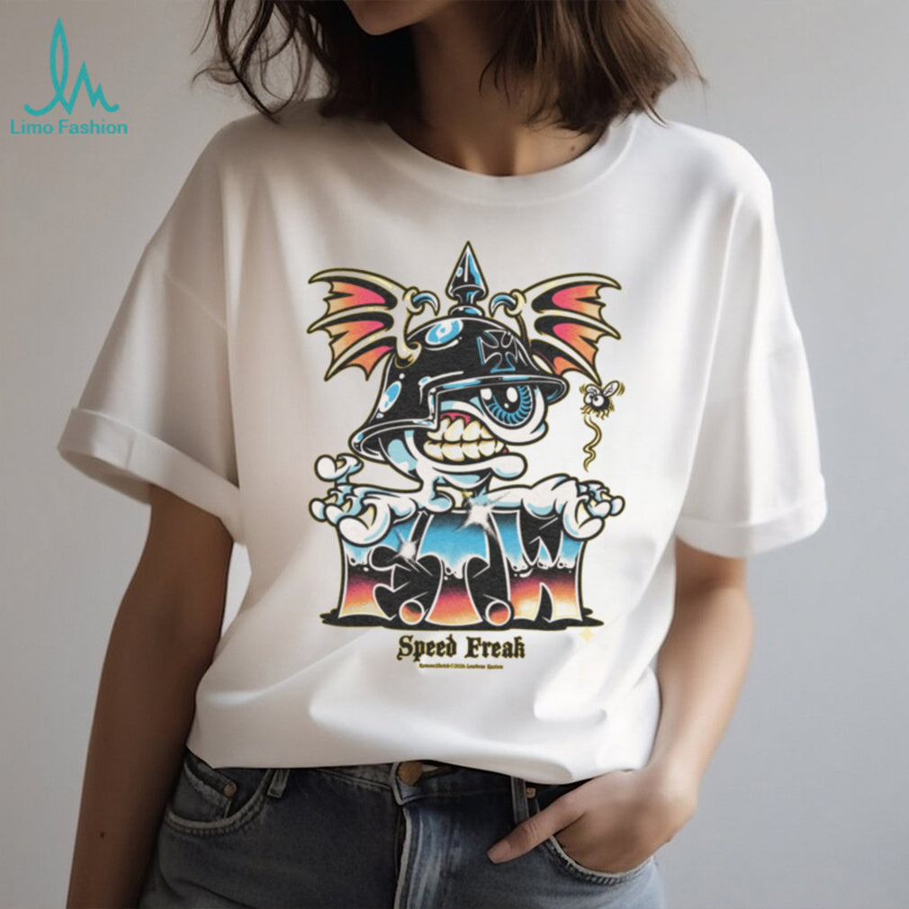 Speed Freak Eyeball Biker Helmet Kustom Kulture T Shirt