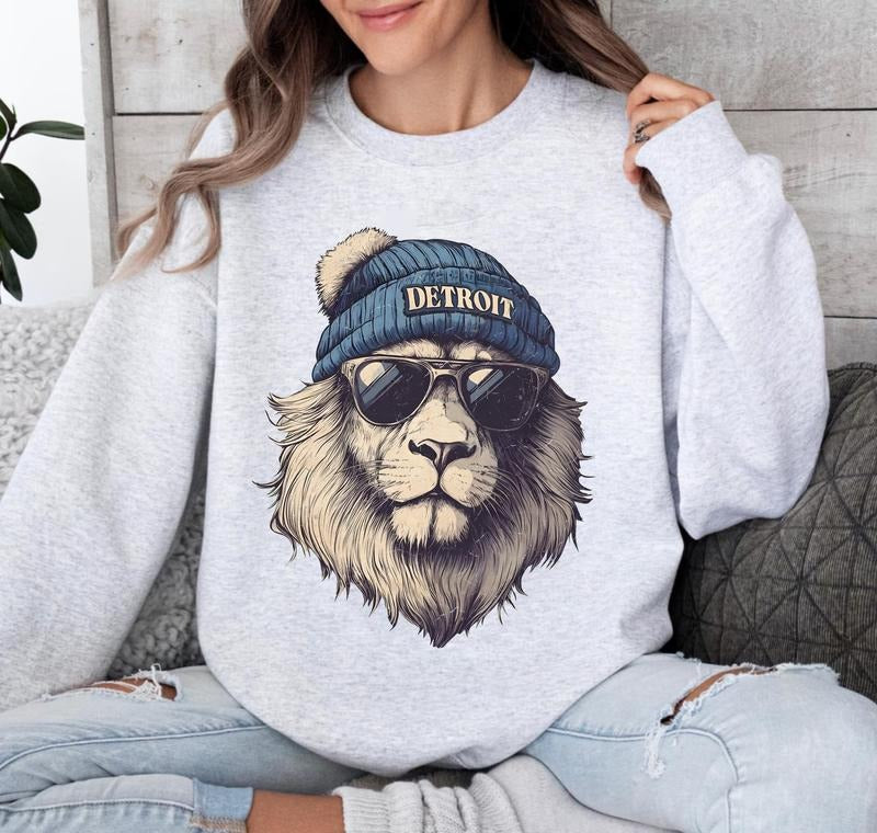 Spirit Animal Football Sweatshirt, Lion Team Football T-Shirt, Game Day Shirt Hoodie | PodTeesHub.com