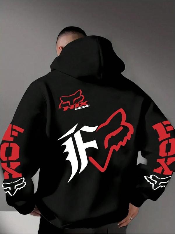 Sport Themed Hooded Sweatshirt for Outdoor Lovers, Warm Breathable Cotton Blend, Loose Fit for Fall & Winter Casual Wear...