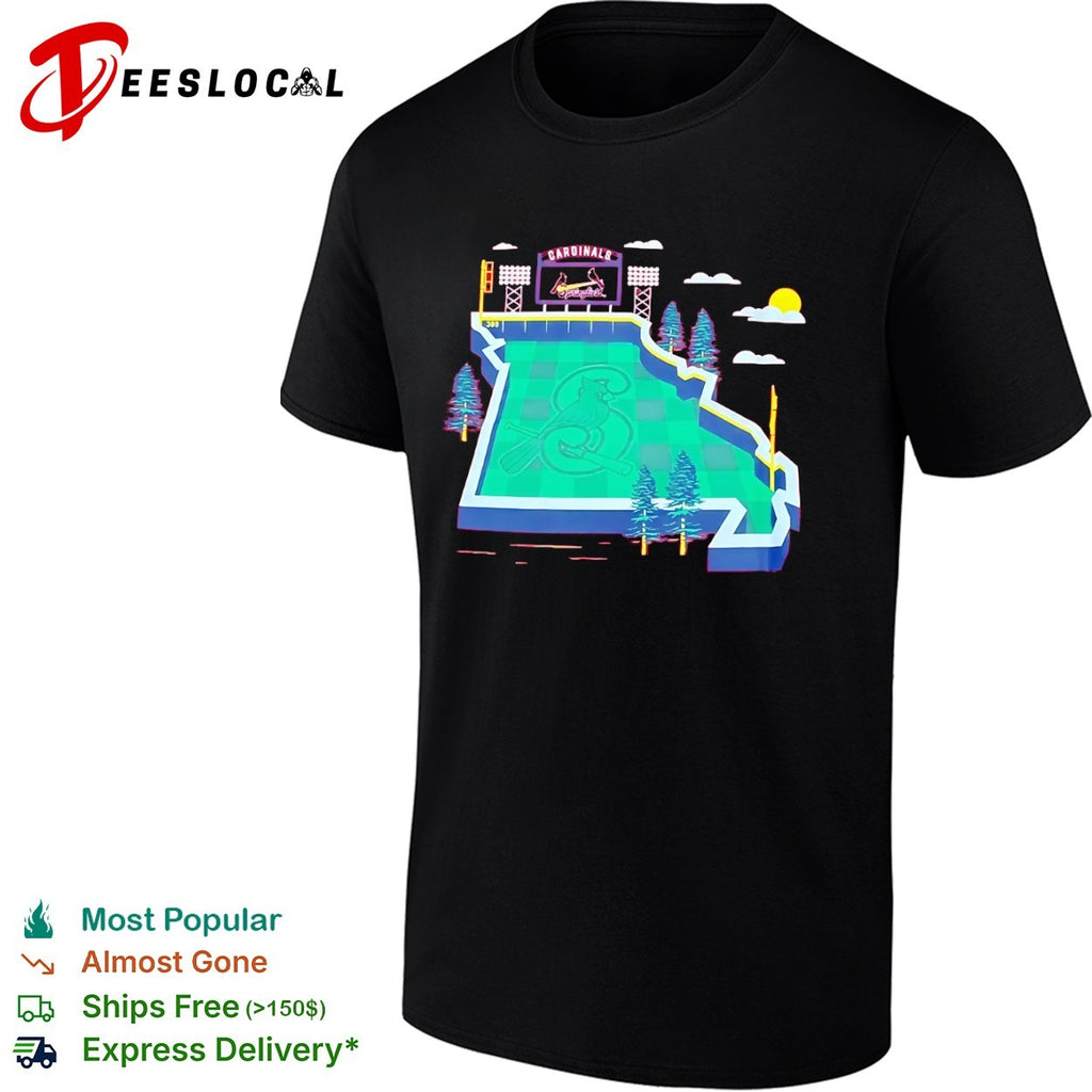 Springfield Cardinals Baseballism Missouri State Map Shirt