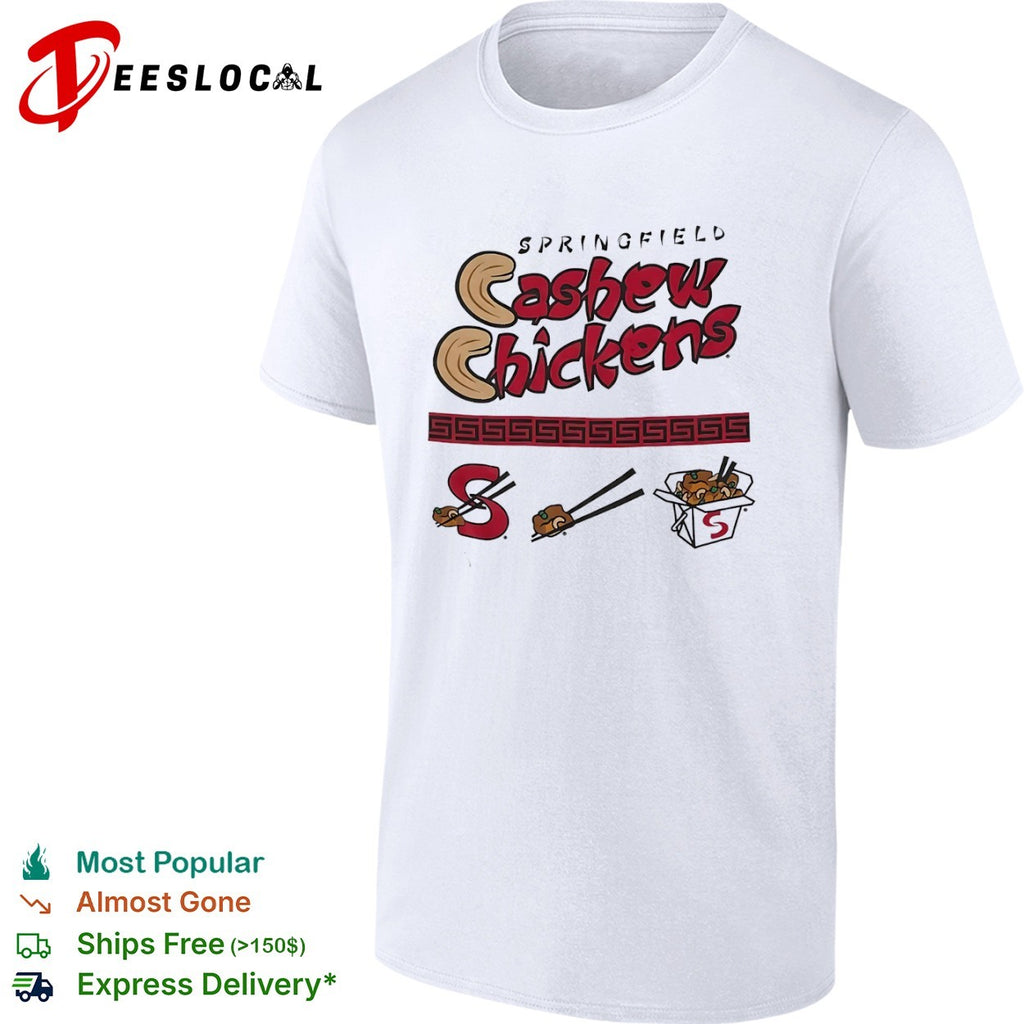 Springfield Cashew Chickens S Logo Chopsticks Takeout Box Food shirt