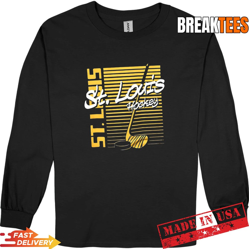 St. Louis hockey NHL St. Louis Blues sticks retro t-shirt