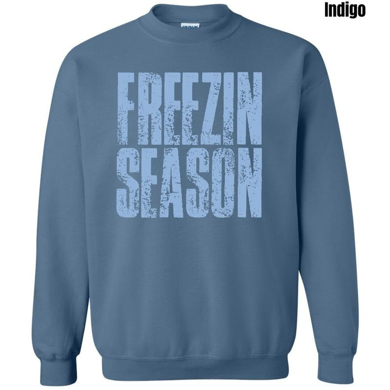 Stacked Freezin Season Sweatshirt 'NLB' T-Shirts, Hoodie | PodTeesHub.com