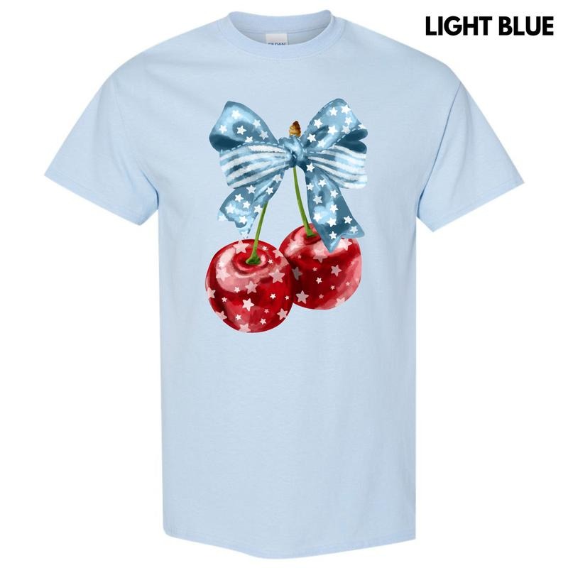 Star Studded Cherries Gildan Short Sleeve T-Shirt 'NLB' Hoodie, Sweatshirt | PodTeesHub.com