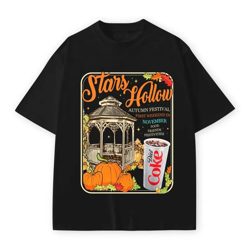 Stars Hollow Connecticut 1779 T-Shirt, Gilmore Girls T-Shirt, Coke T-Shirt, Unisex, Halloween Gifts, Fabric Fit Top...