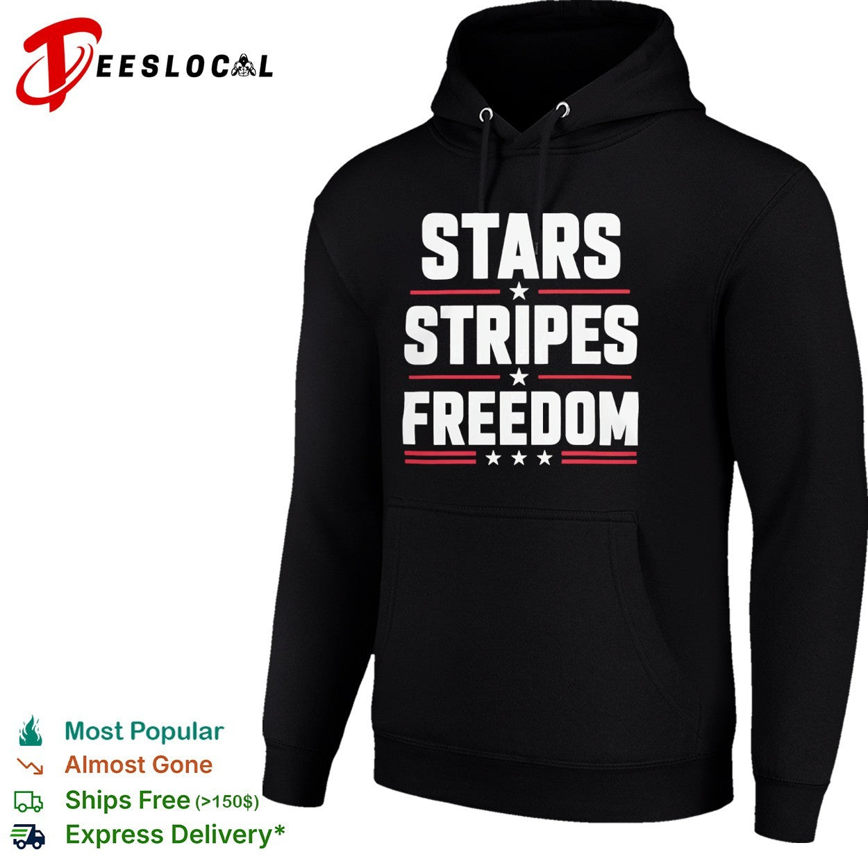 Stars Stripes Freedom Fourth of July Patriotic American Independence Day shirt