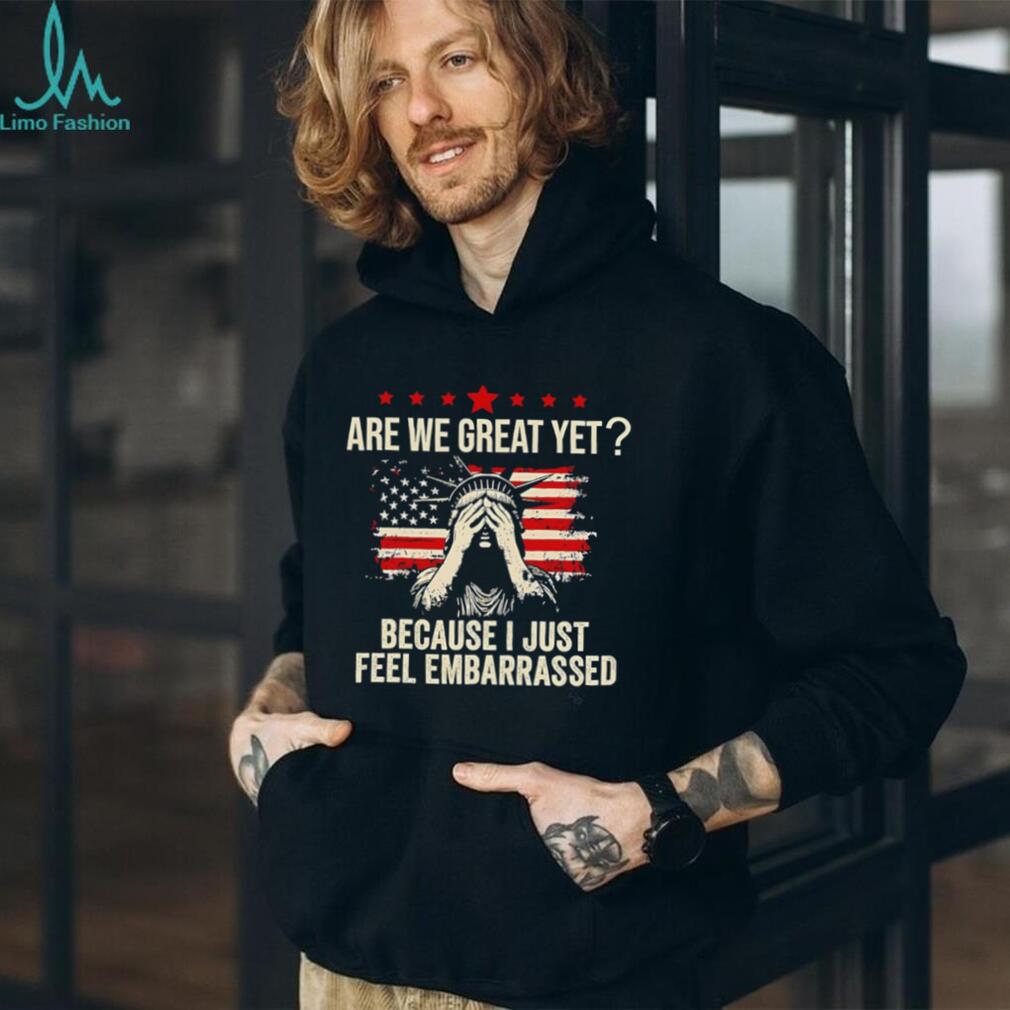 Statue Of Liberty Are We Great Yet Distressed Flag T Shirt