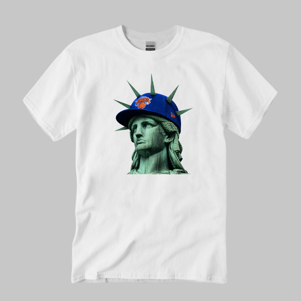 Statue Of Liberty Knicks Hat Shirt