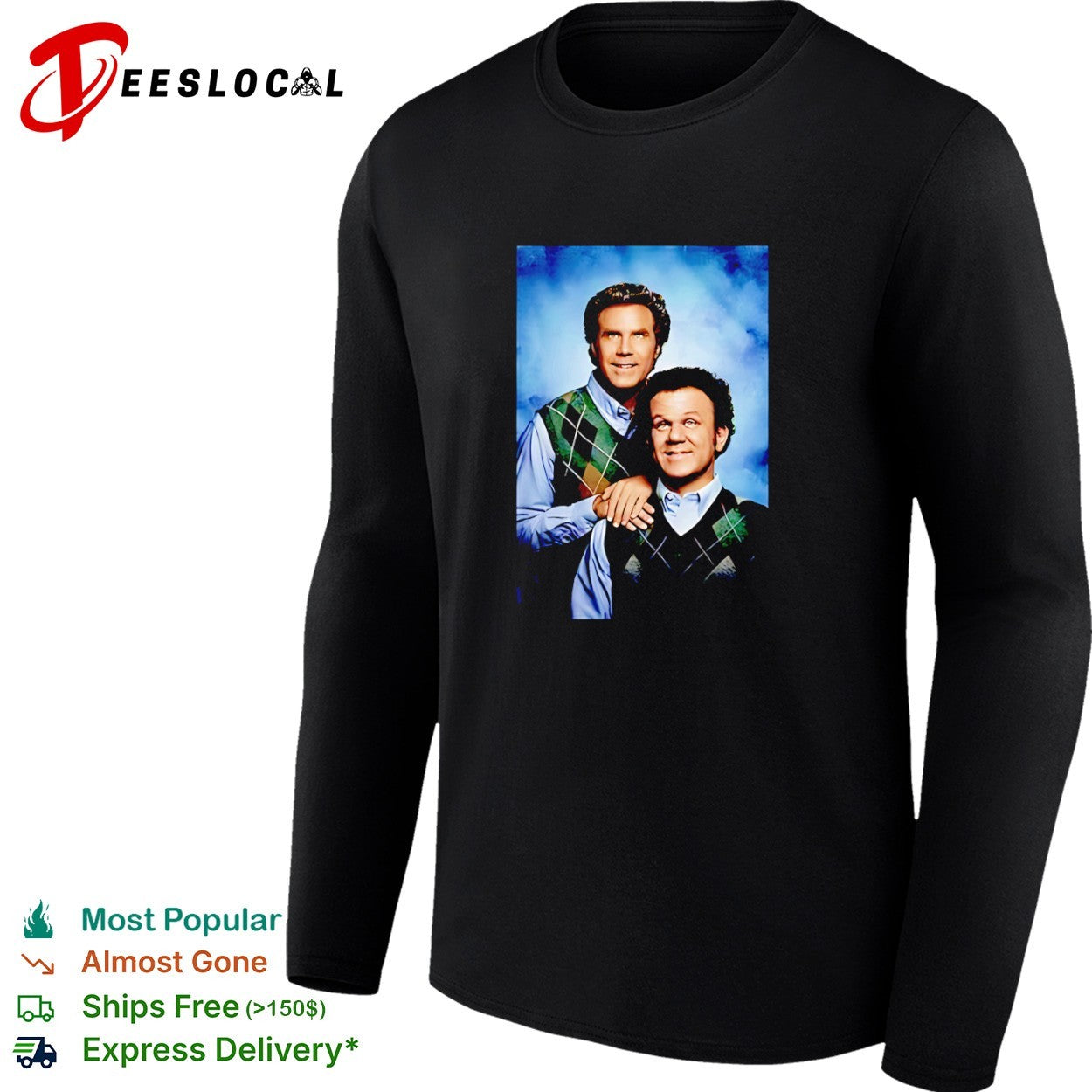 Step Brothers Will Ferrell and John C Reilly Portrait Shirt