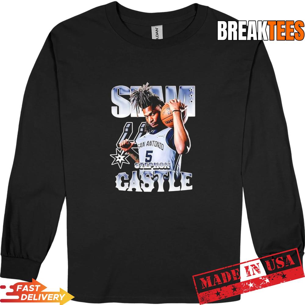Stephon Castle San Antonio Spurs NBA SLAM graphic Shirt