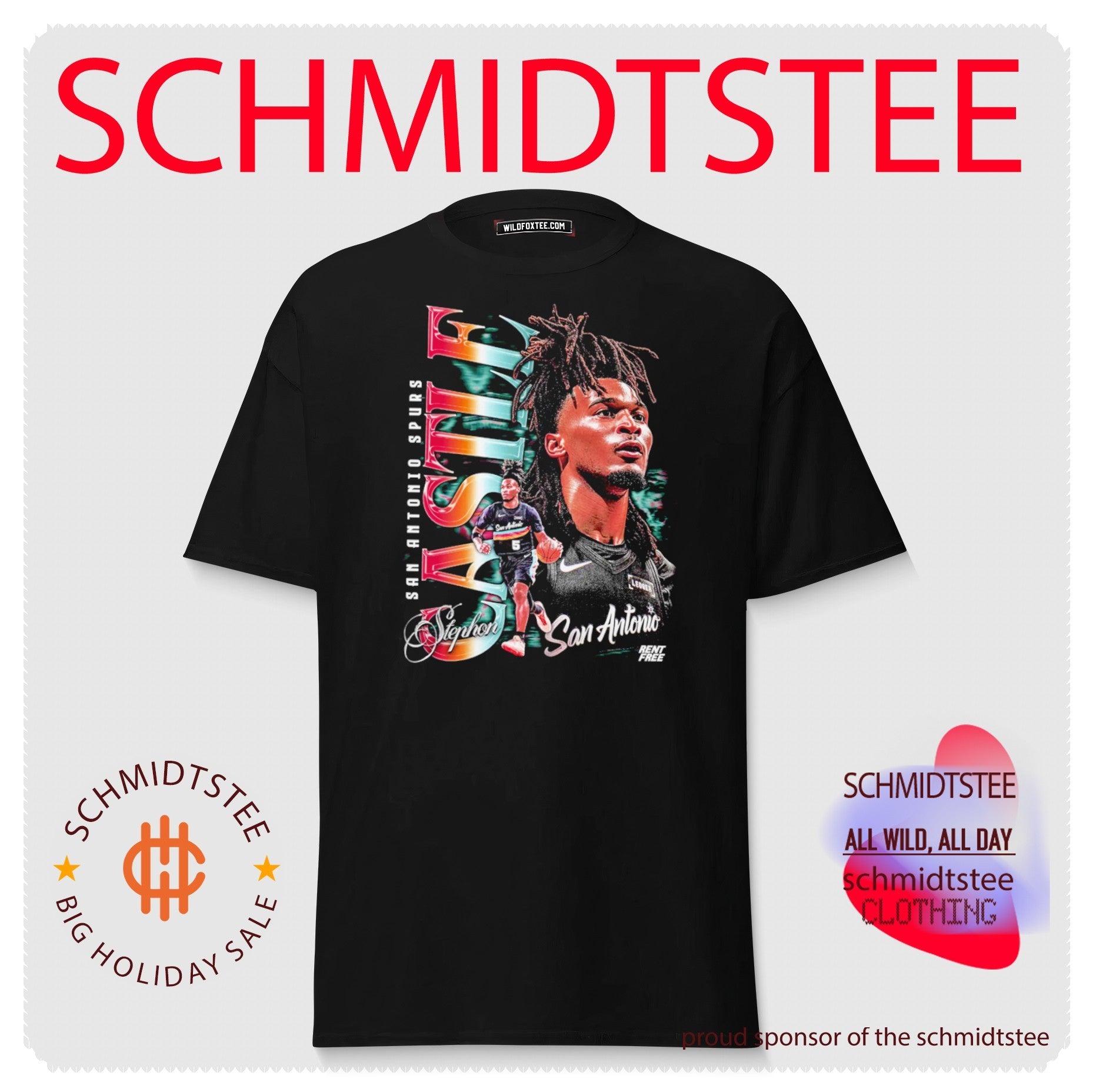 Stephon Castle San Antonio Spurs signature player collage shirt