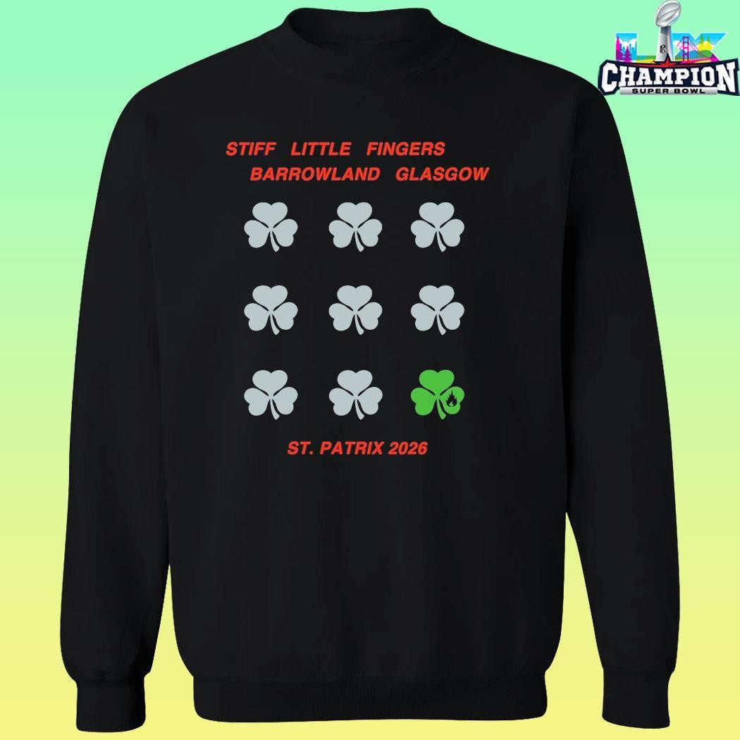 Stiff Little Fingers Barrowland Shamrock 2026 Event Shirt