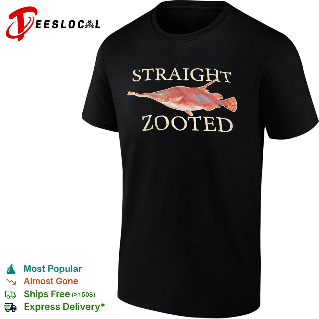 Straight Zooted Elephantnose Fish Marine Biology Nature Zoology Wildlife shirt