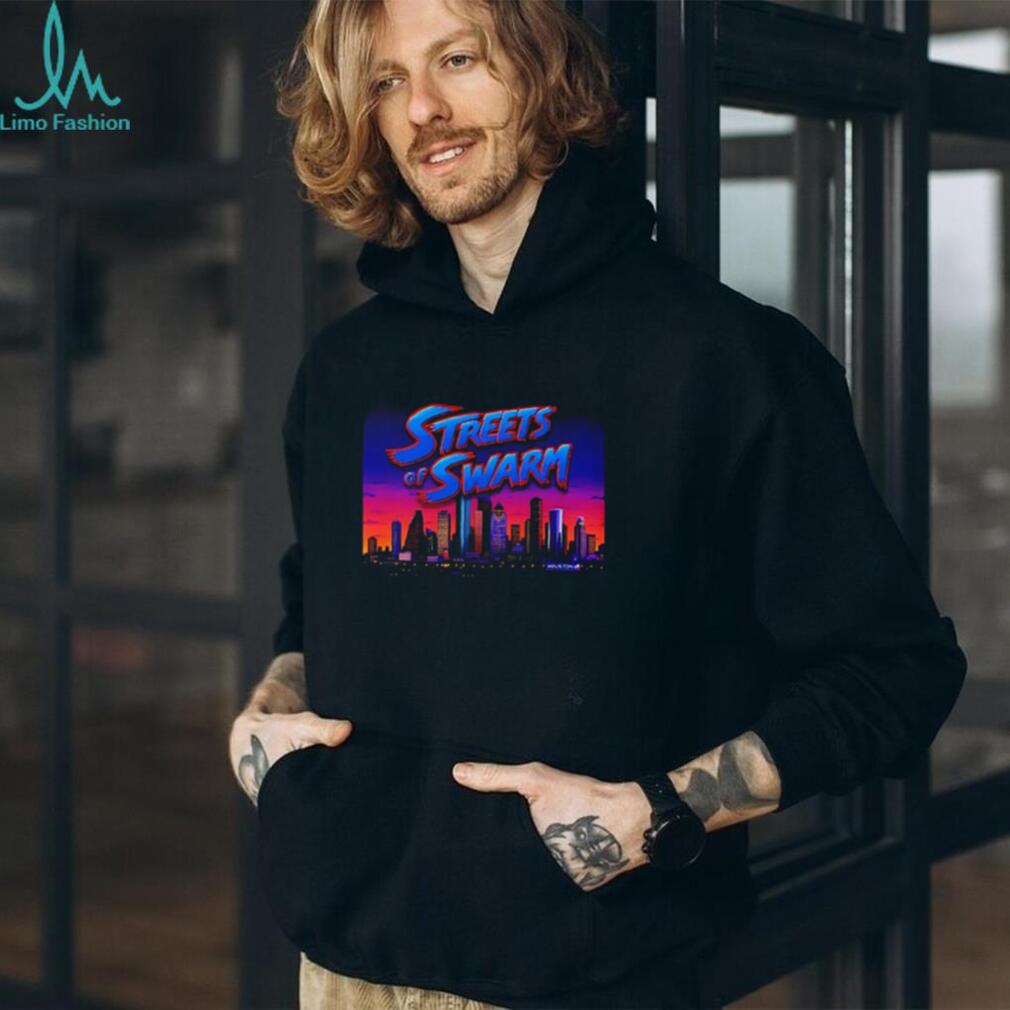 Streets of Swarm Houston Texans Arcade Skyline shirt