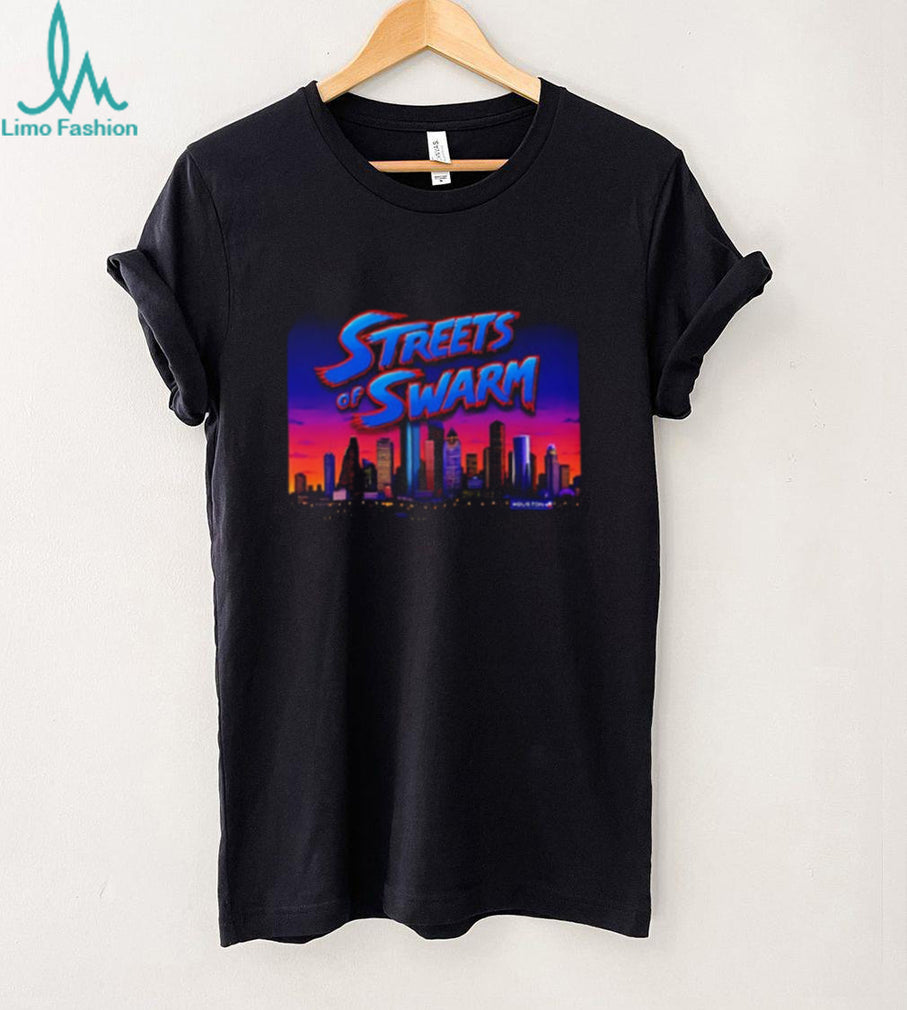 Streets of Swarm Houston Texans Arcade Skyline shirt