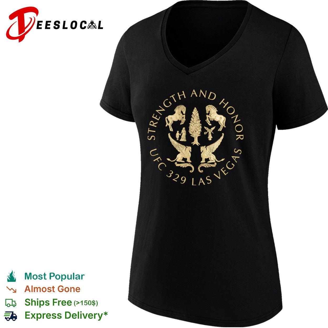 Strength and honor UFC 329 las vegas gladiator shirt