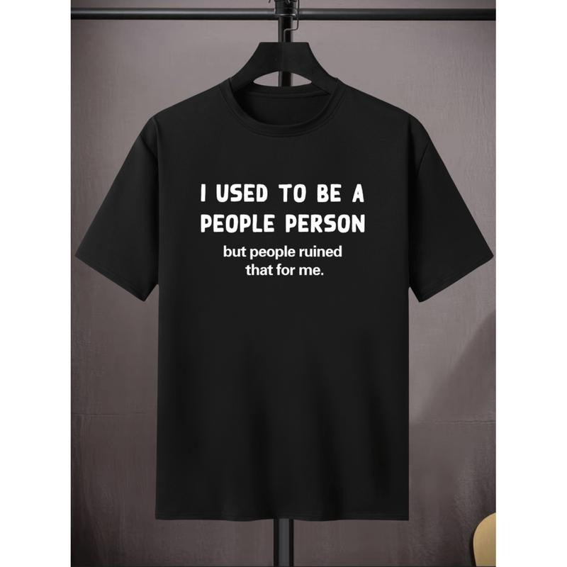 Stretch Crew Neck Short Sleeve T Shirt For Men Casual Summer Wear Plus Size Black Hoodie, Sweatshirt | PodTeesHub.com