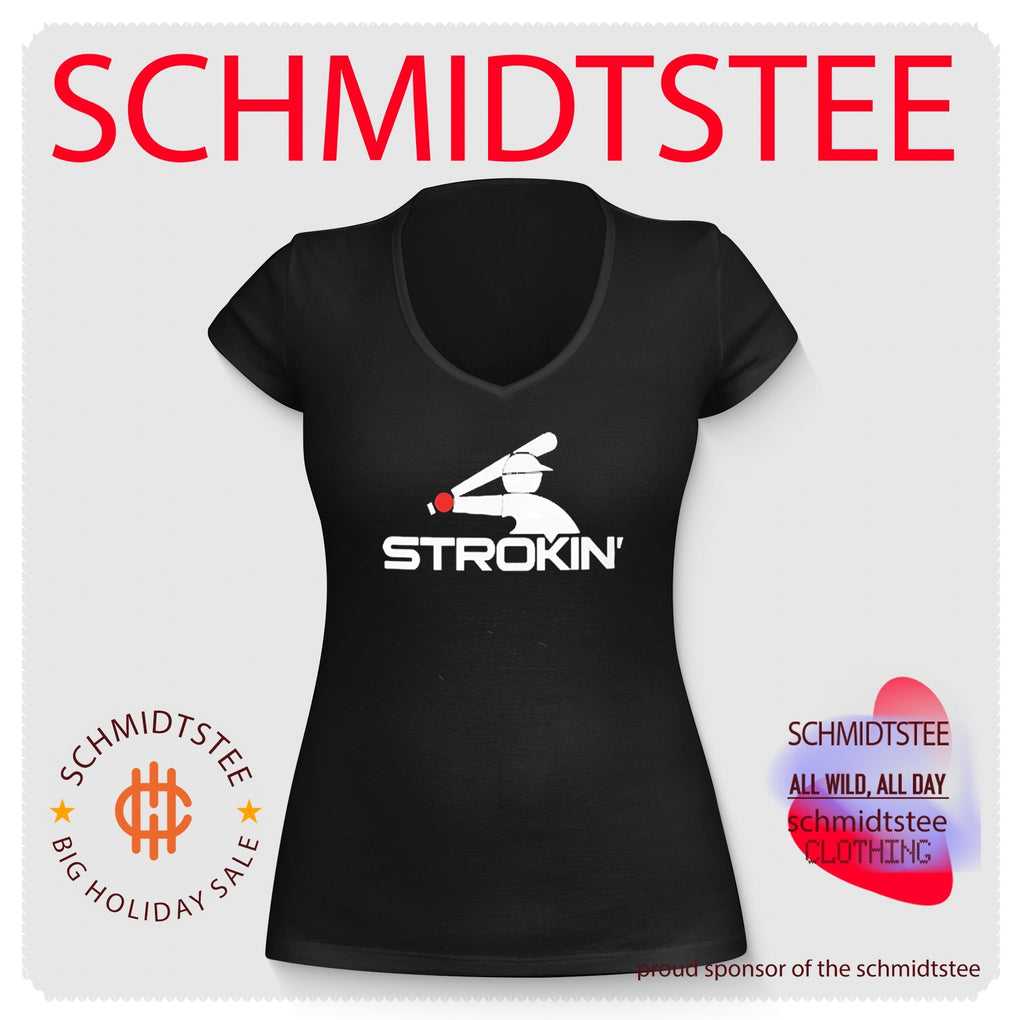 Strokin’ Baseball Player batter hitting shirt
