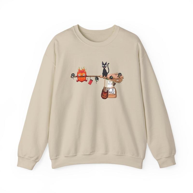 Studio Ghibli Sweatshirt, Cute Ghibli Characters, Anime Gift T-Shirts, Hoodie | PodTeesHub.com