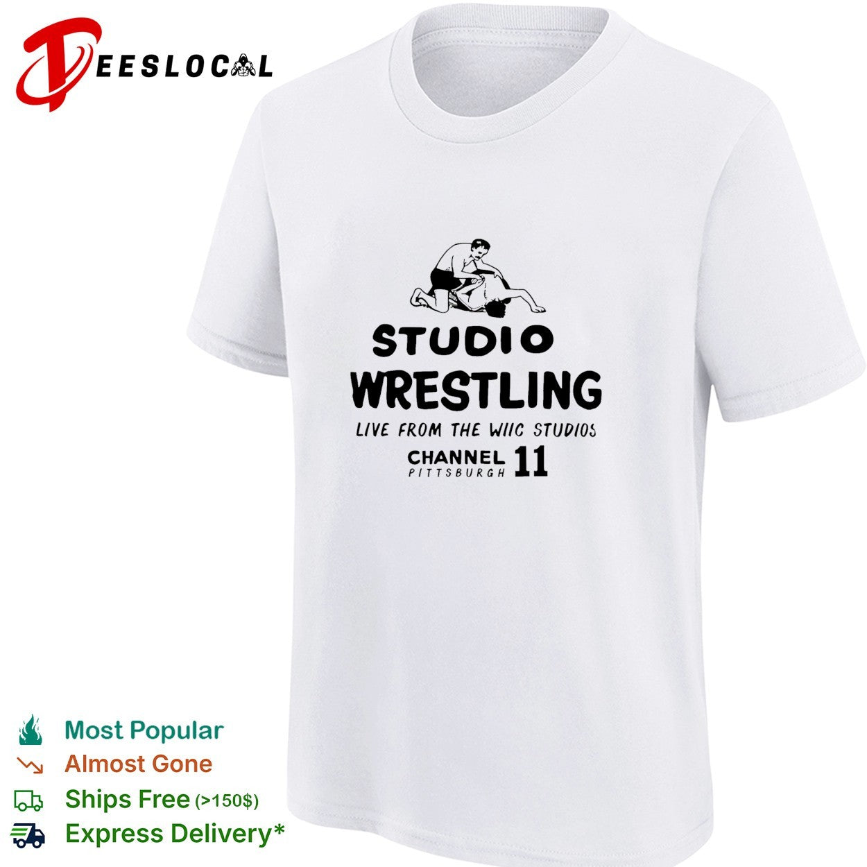 Studio Wrestling Live from the WIIC Studios Channel 11 Pittsburgh shirt