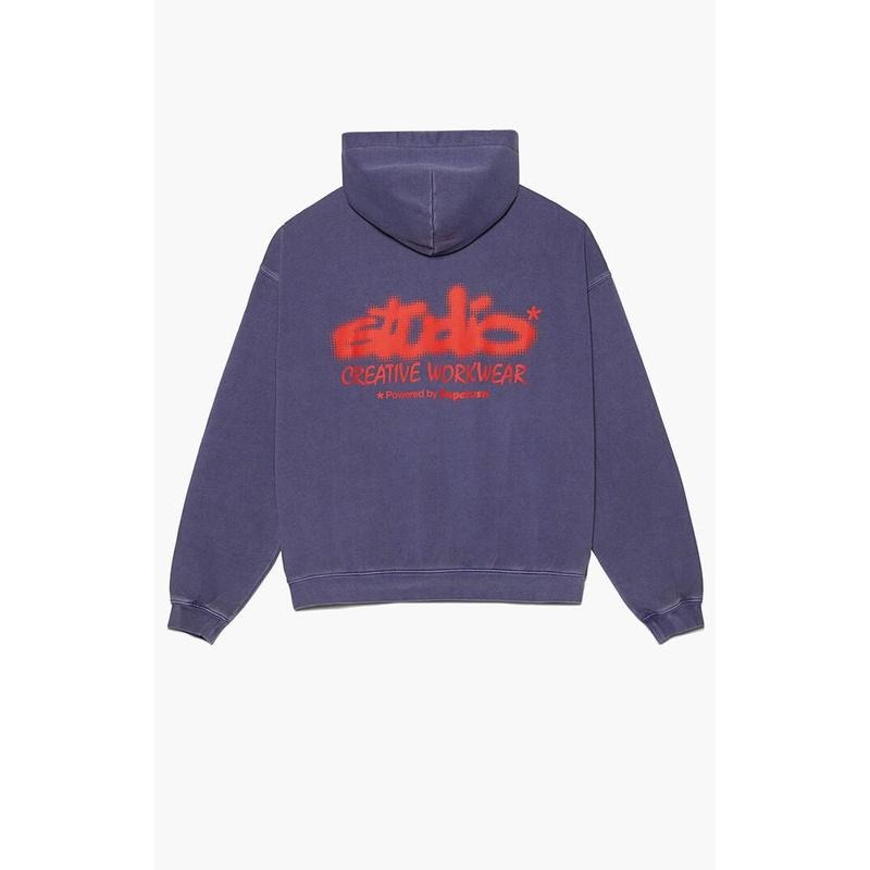 Studio by Supervsn Men's Halftone Logo Hoodie T-Shirts, Sweatshirt | PodTeesHub.com