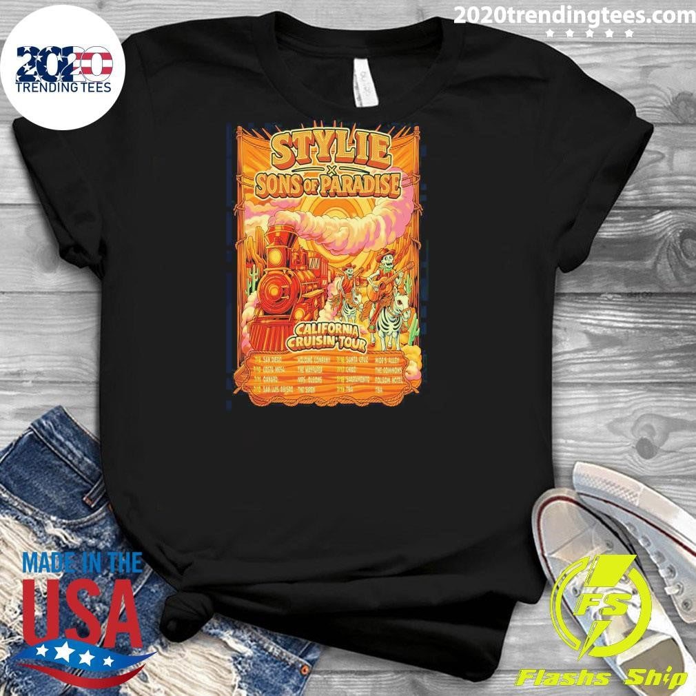 Stylie And Sons Of Paradise California Cruisin 2026 Tour Shirt