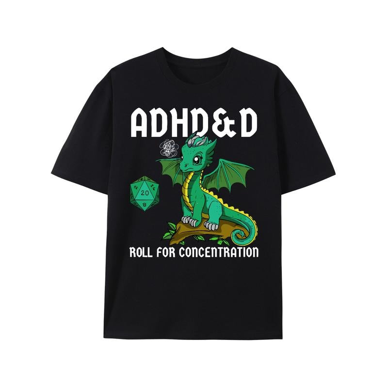 Stylish Black Cotton T Shirt With Adorable Dragon Print For Men Comfortable Breathable Casual Wear Hoodie, Sweatshirt