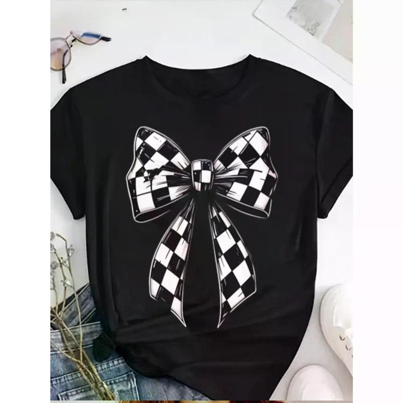 Stylish Round Neck Short Sleeve T Shirt Perfect for Casual Summer and Spring Wear for Women Hoodie, Sweatshirt