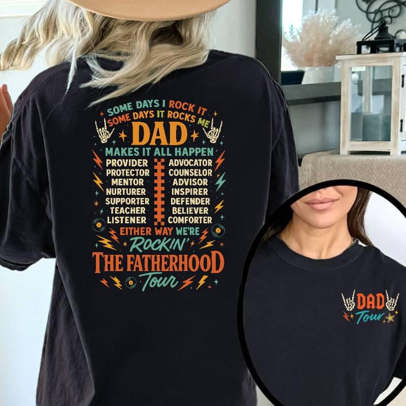 Stylish T - Shirt for Fathers: Make a Statement with a Dynamic and Energetic Print Celebrating Dad's Fatherhood Hoodie,...