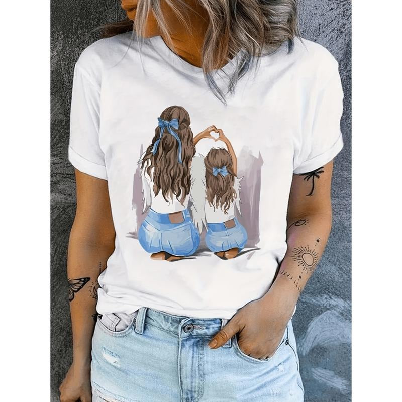 Stylish White T Shirt For Women Casual Comfort Fit Hoodie, Sweatshirt | PodTeesHub.com