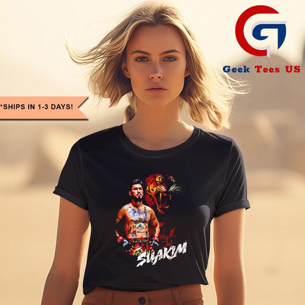 Suakim Sor.Jor.Tongprajin tiger graphic shirt