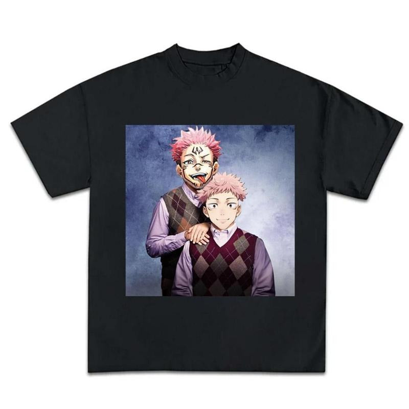 Sukuna Itadori Shirt Anime Unisex Step Brothers Graphic T-Shirt Crewneck Streetwear, Simple Style, Trendy Looks, Stay...