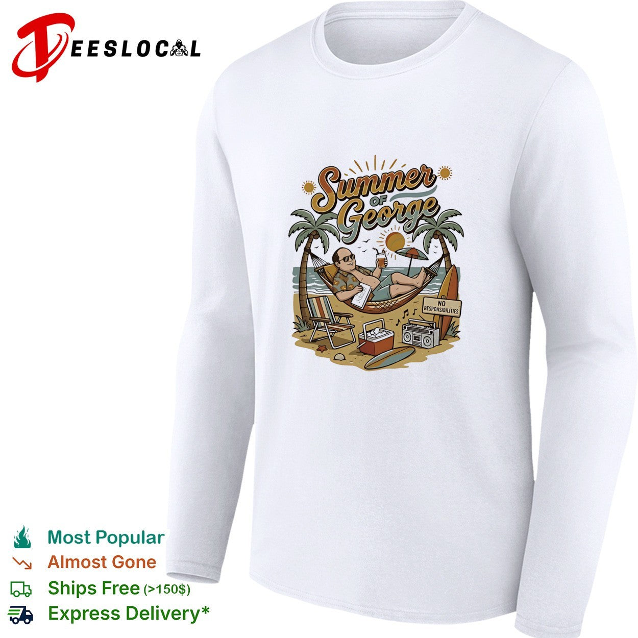 Summer Of George No Responsibilities Seinfeld retro shirt