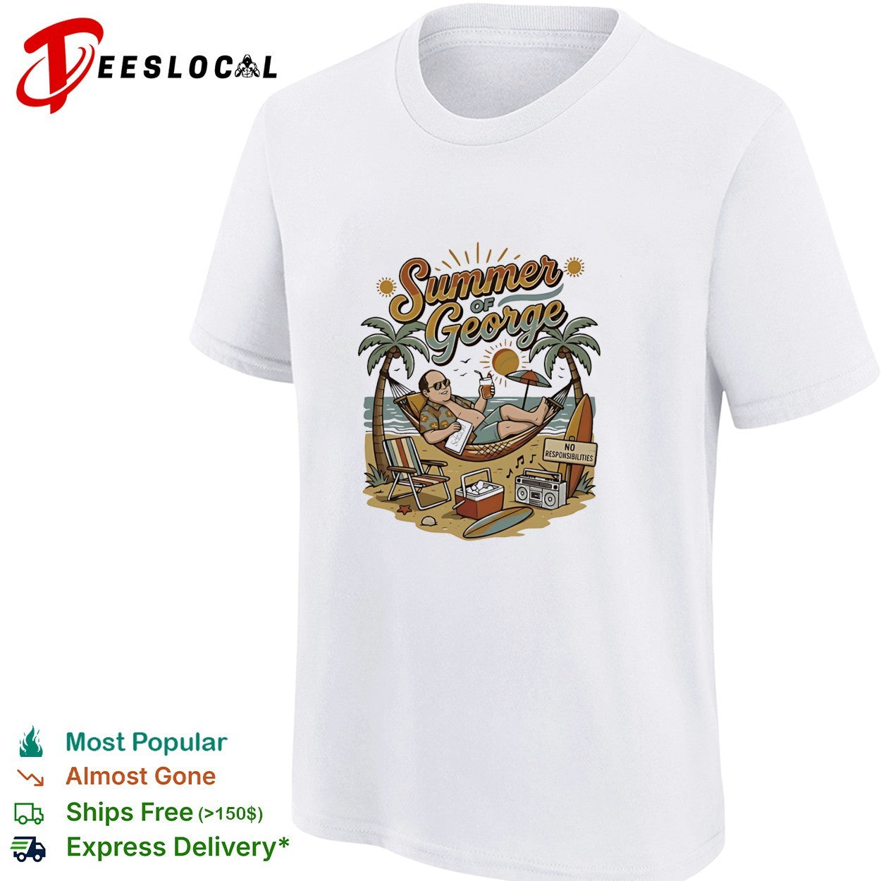 Summer Of George No Responsibilities Seinfeld retro shirt