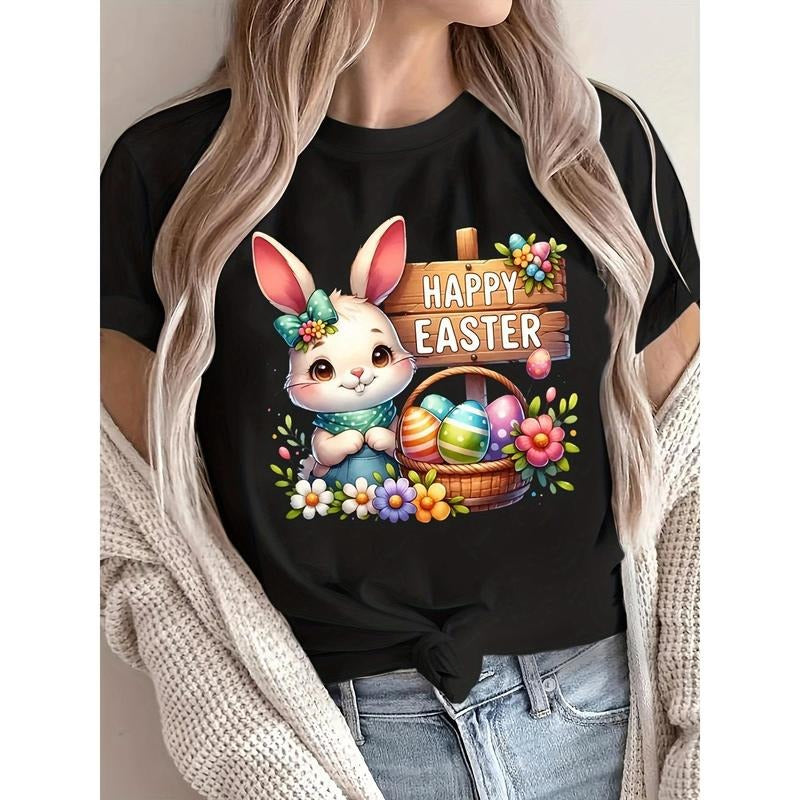 Women's Easter Bunny Graphic T-Shirt