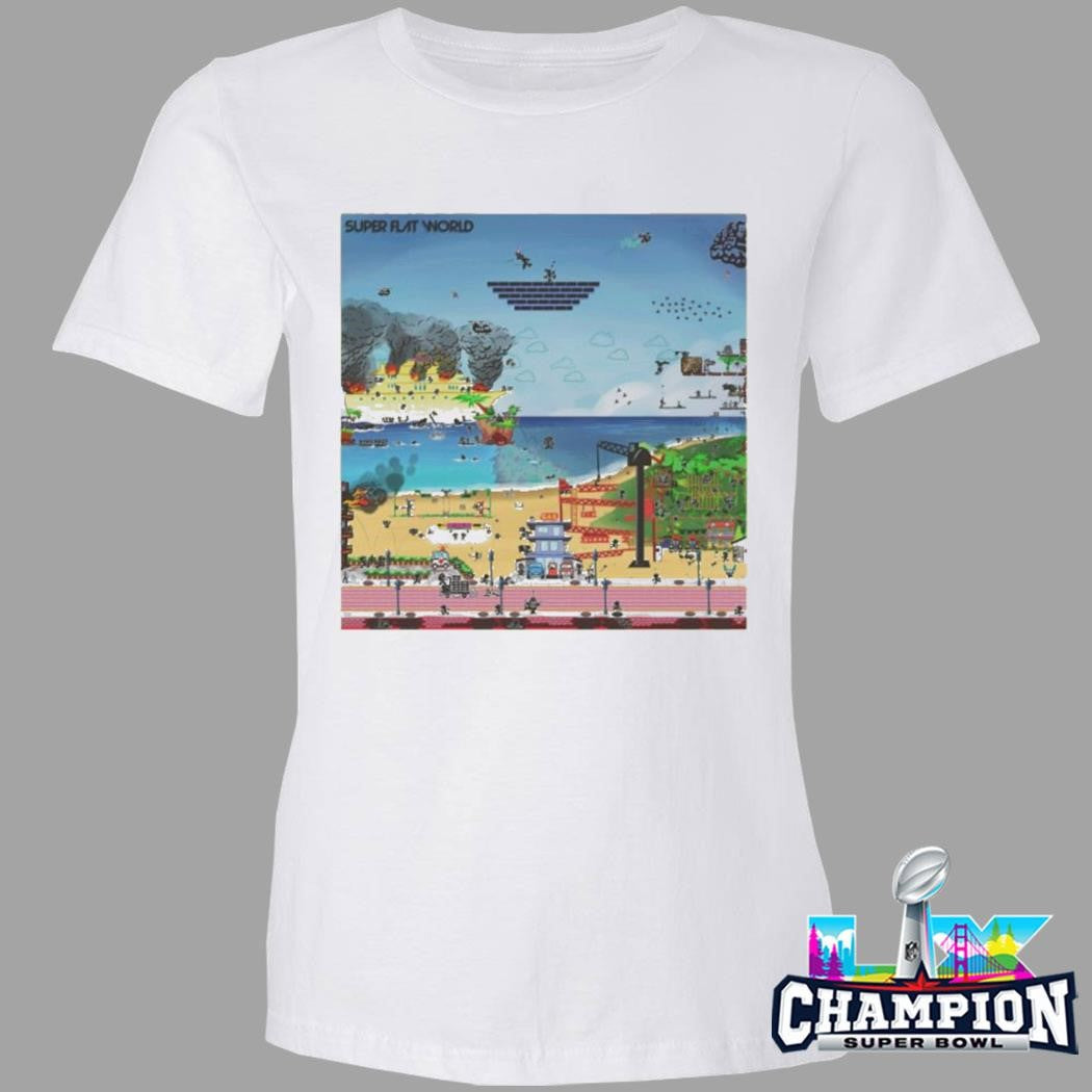 Super Flat World Game And Watch Shirt