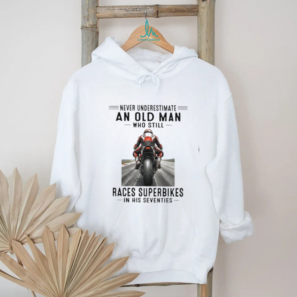 Superbike Racing Old Man Motorcycle Speed Rider Shirt