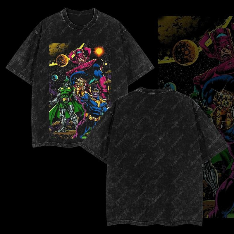 Superstyle Lords of the Cosmos Supervillain Galactus, Thanos, Doctor Doom MCU Superhero Comic Edition Double Printed...