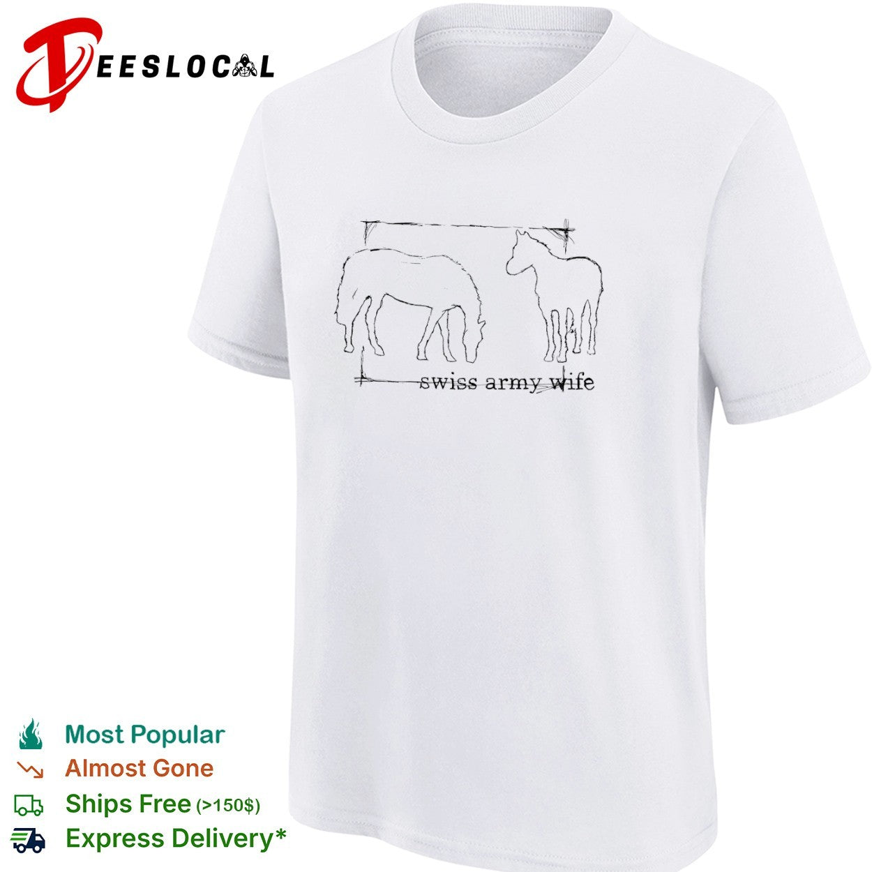 Swiss Army Wife horses shirt
