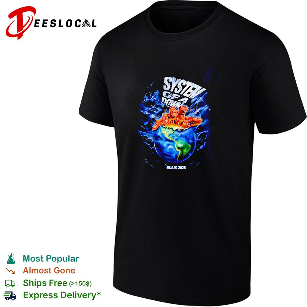 System Of A Down EU And UK The Hand Over Globe shirt