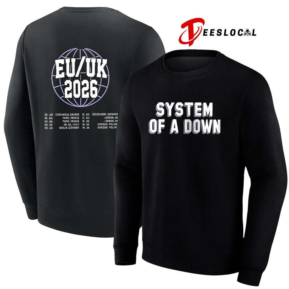 System Of A Down EU and UK tour Toxicity dates schedule shirt
