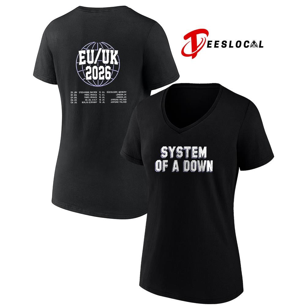 System Of A Down EU and UK tour Toxicity dates schedule shirt