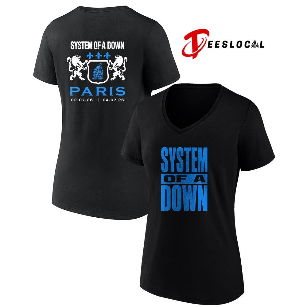 System Of A Down Paris France Stade De France logo shirt