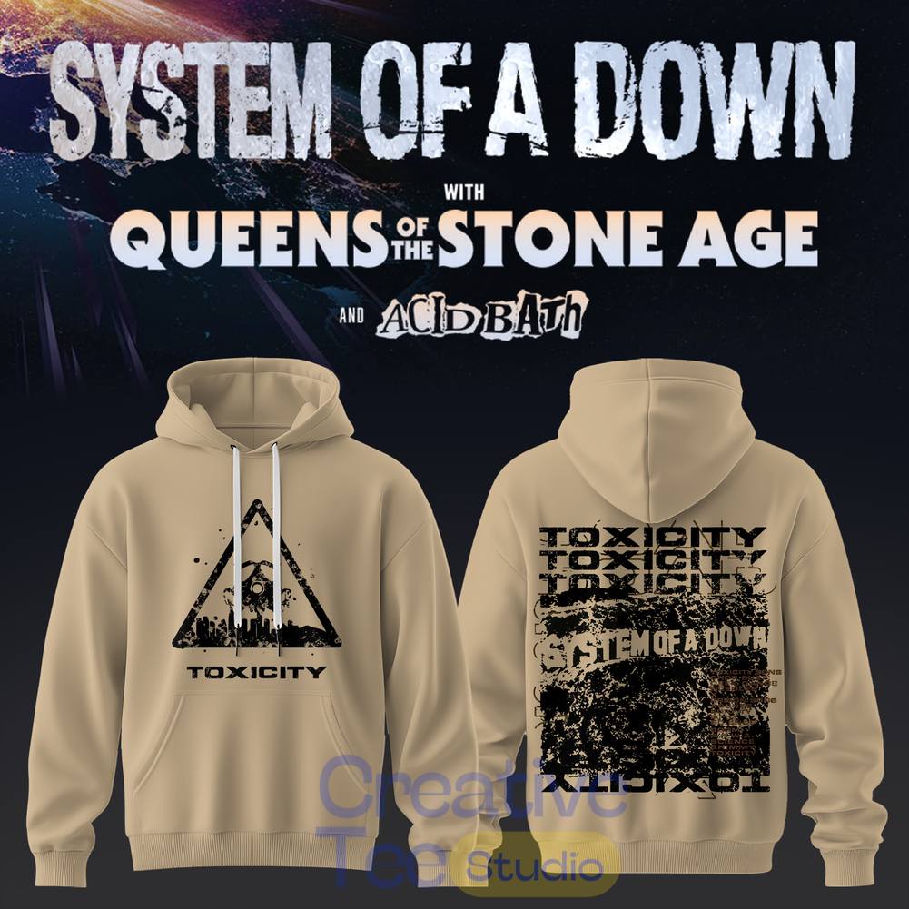 System of a Down UK & EU Tour 2026 Hoodie – Yellow