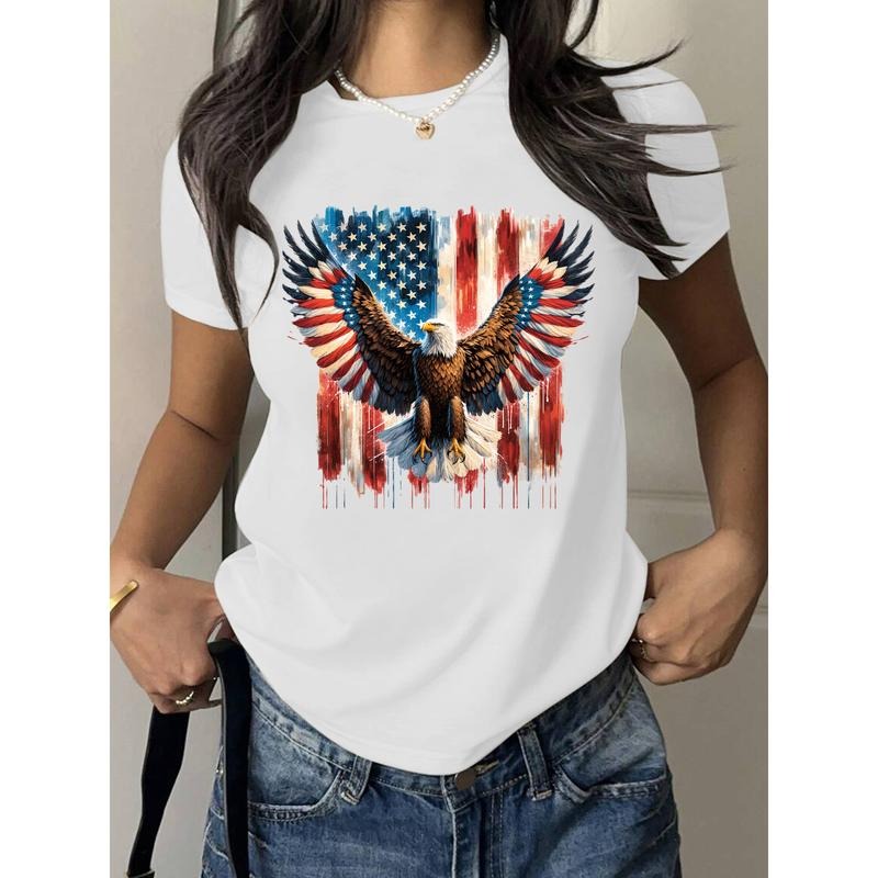 T - Shirt with Patriotic Eagle: Celebrating American Pride and Freedom Hoodie, Sweatshirt | PodTeesHub.com