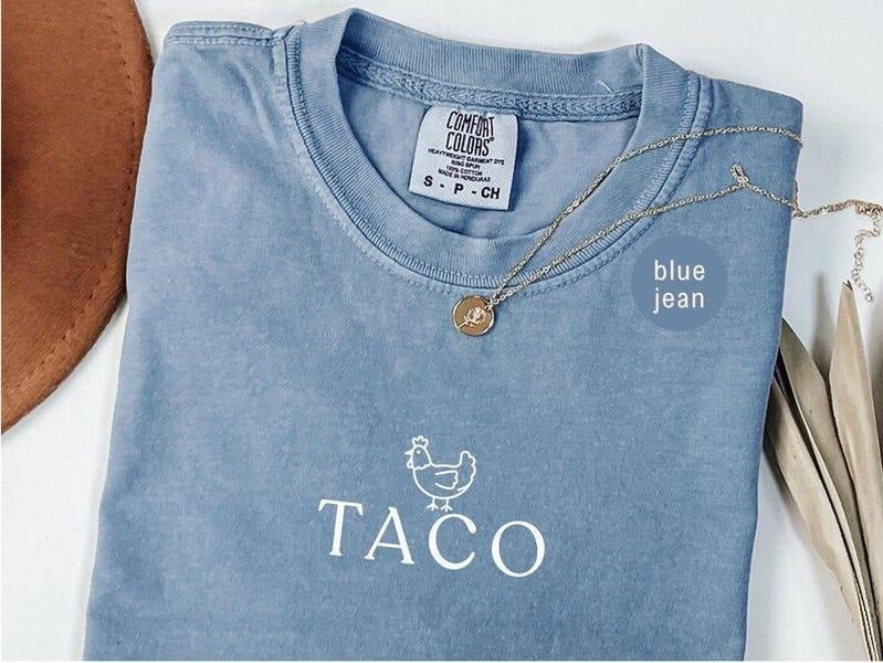 TACO Chicken Shirt Subtle FDT Political T-Shirt Minimalist TACO Shirt Anti-Fascist Activist Sweatshirt Funny Taco Shirt...