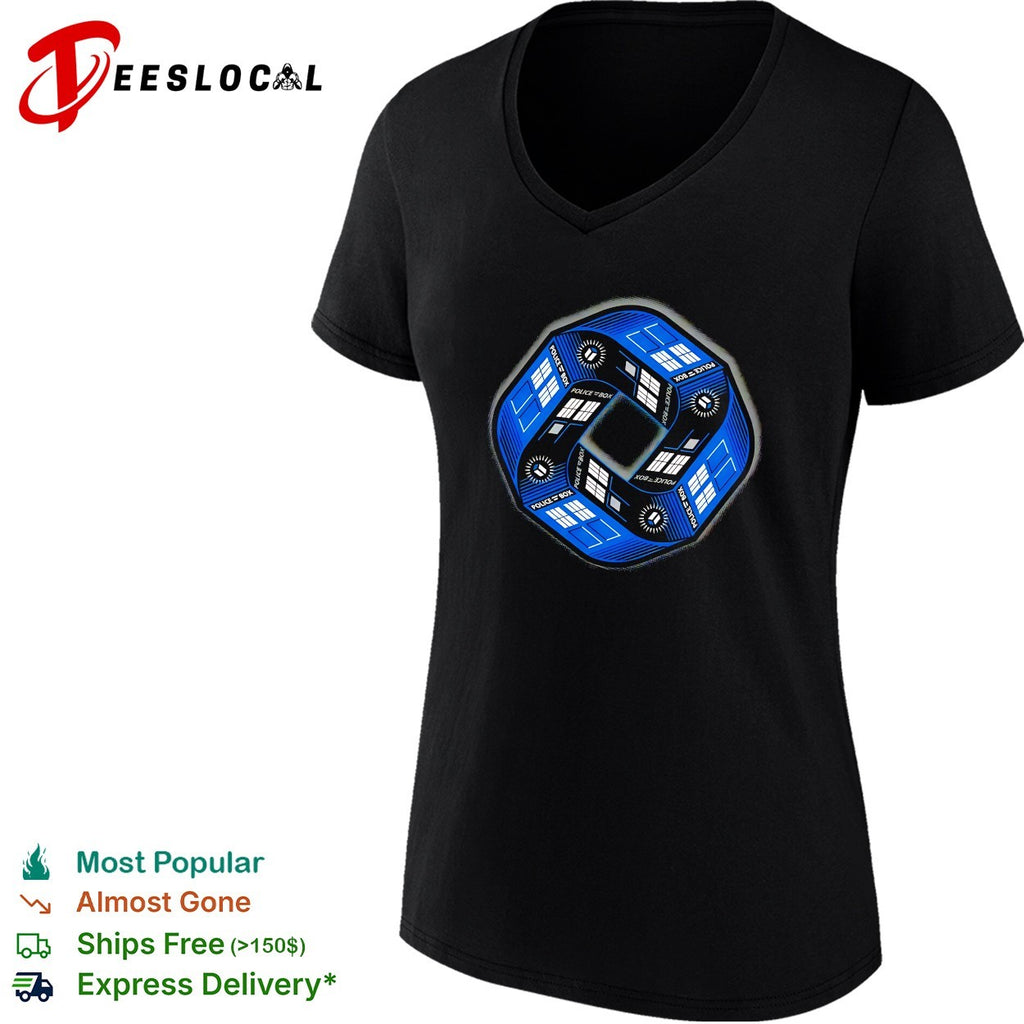 TARDIS police box Mobius ring impossible shape Doctor Who shirt
