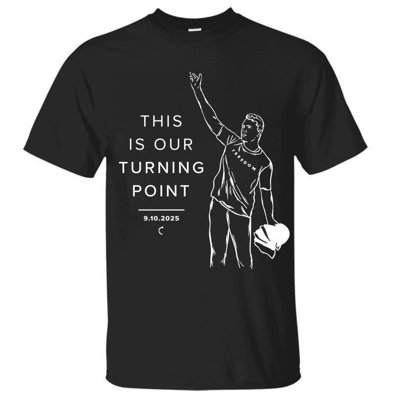 THIS IS OUR TURNING POINT CHARLIE TEE Tee, Graphic Design Unisex Cotton T-shirt for Men for Women Menswear Womenswear...
