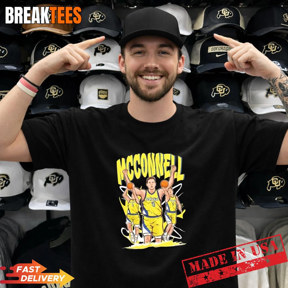TJ McConnell Indiana Pacers Basketball Cartoon graphic Shirt