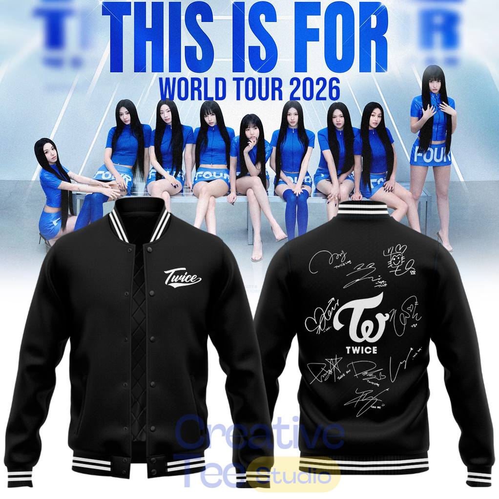 TWICE THIS IS FOR WORLD TOUR 2026 Special Baseball Jacket